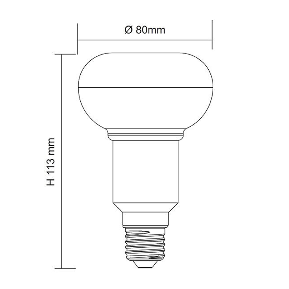 LED 9W E27 R80 Daylight - LR80DL