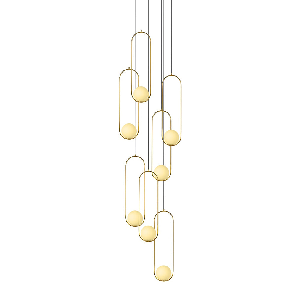 Lucy 7 Light Pendant Gold