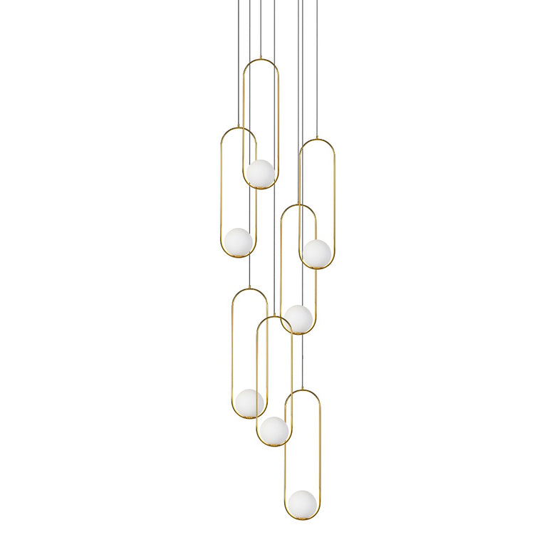 Lucy 7 Light Pendant Gold