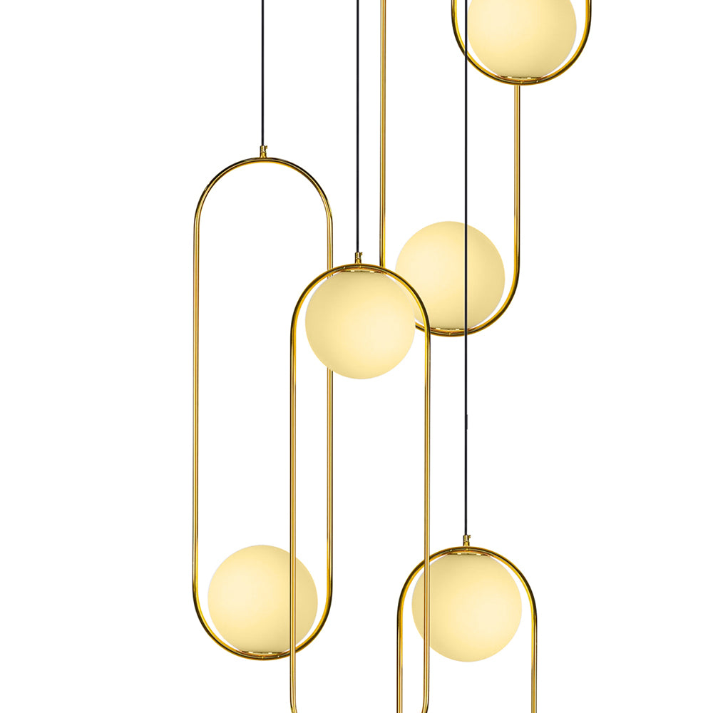 Lucy 7 Light Pendant Gold