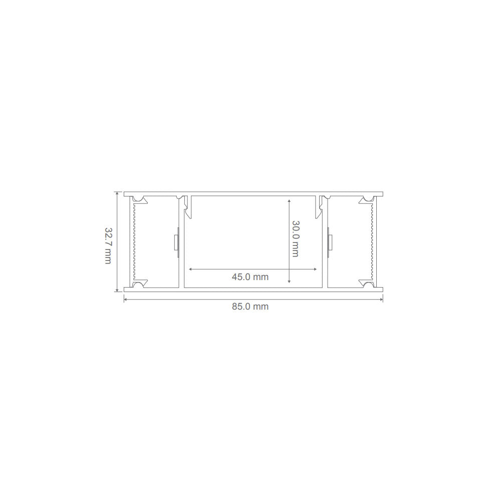 Lumaline-2 300mm 12W Up/Down Dimmable LED Wall Light Black / White - 23586