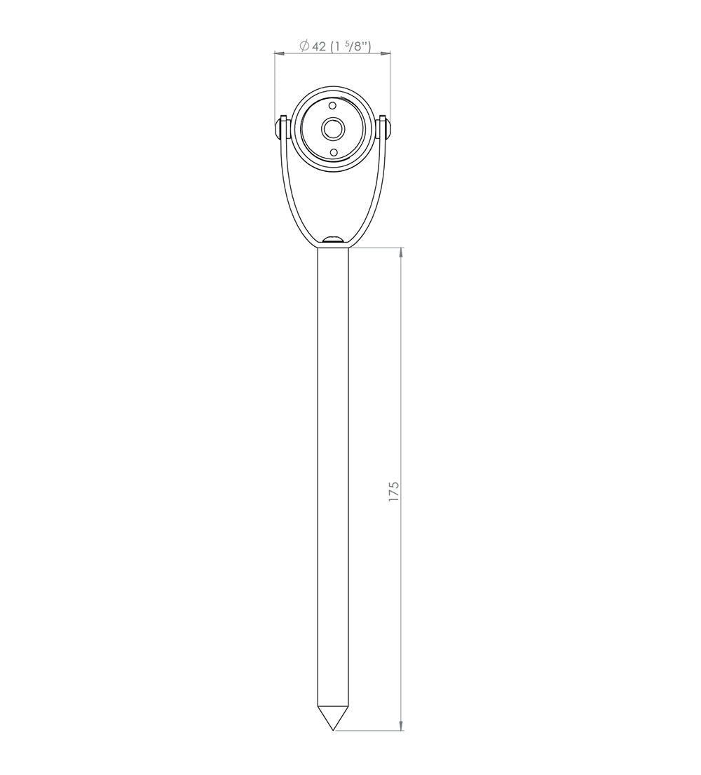 Modux M1 Spike Spot 1W LED 10° Copper / Warm White
