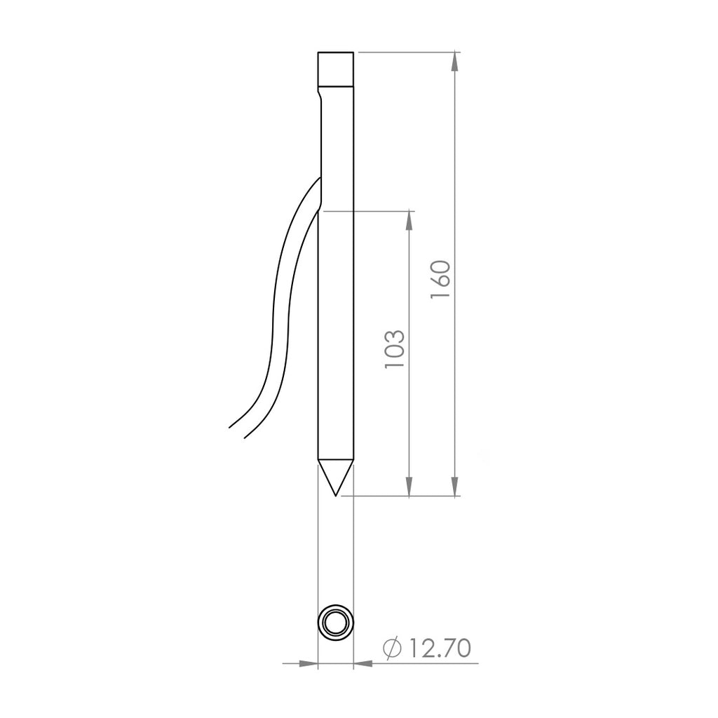 Micro Spike Spot 1W LED 84° Stainless Steel / Warm White