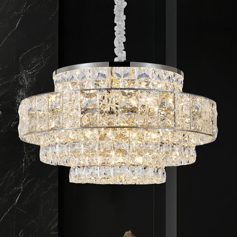 Madeline 650 Crystal Chandelier Chrome