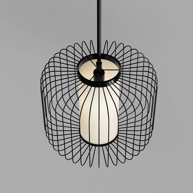 Maple Large Pendant Matt Black - LUM.MAPLE.L