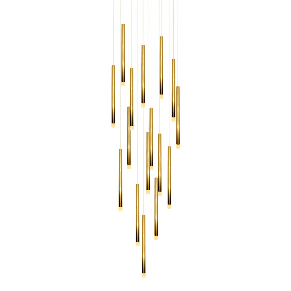 Metero 16 Light LED Pendant Gold