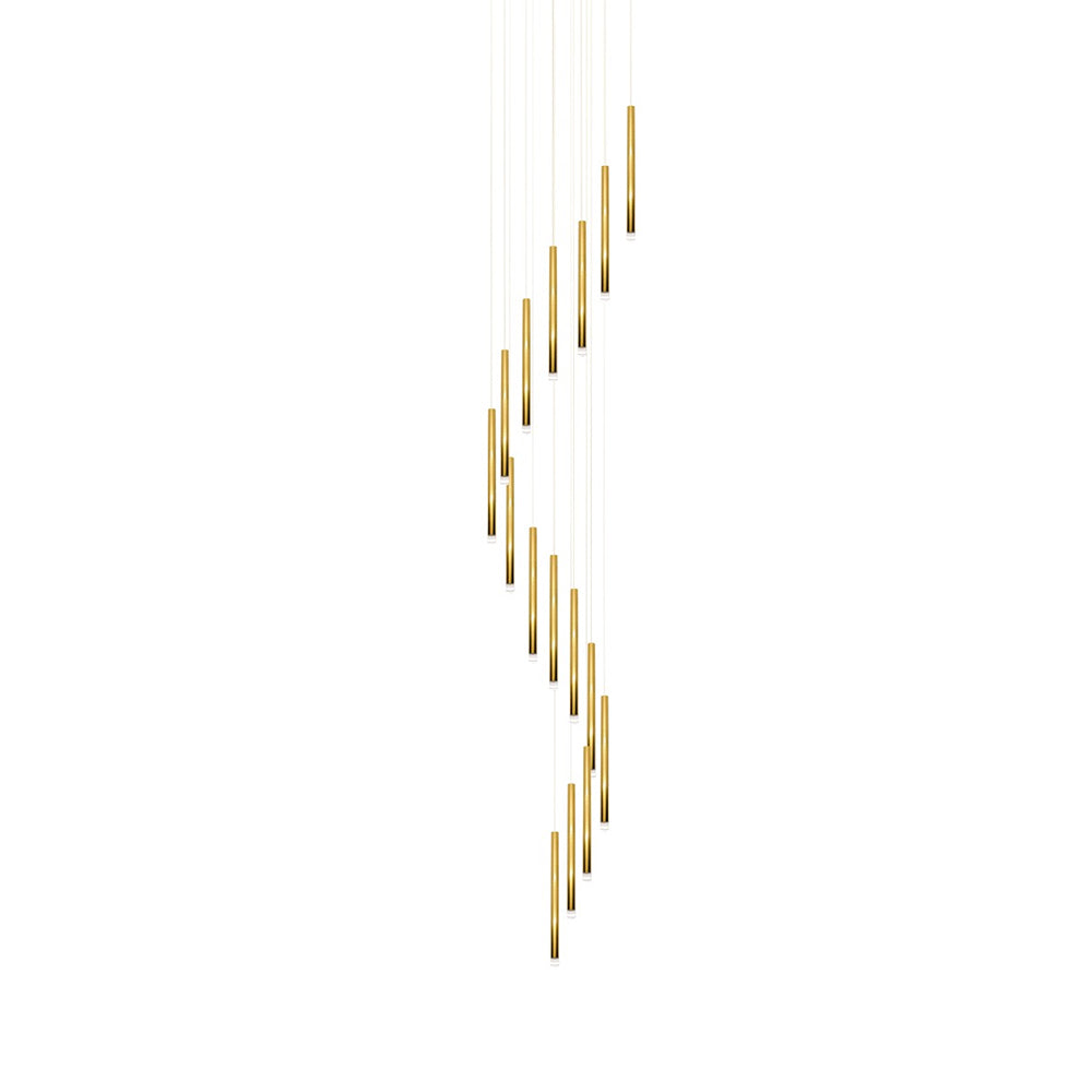 Metero 16 Light LED Pendant Gold