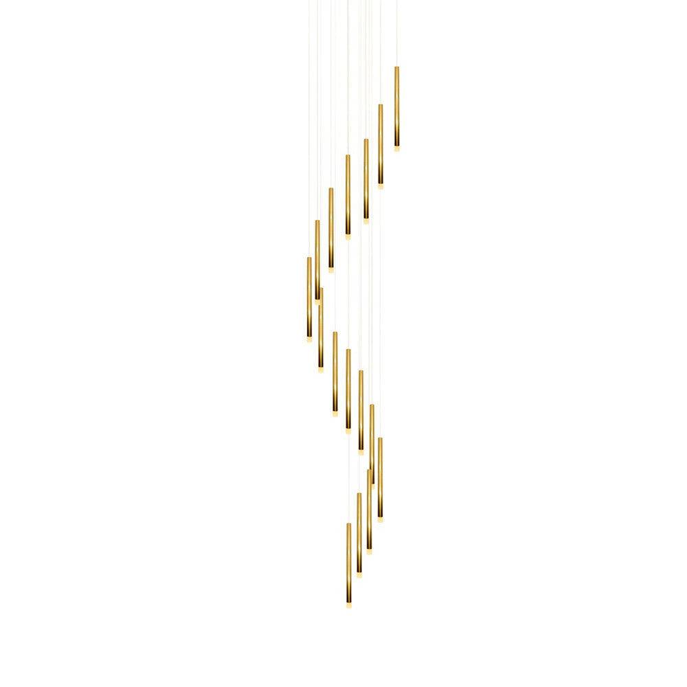 Metero 16 Light LED Pendant Gold