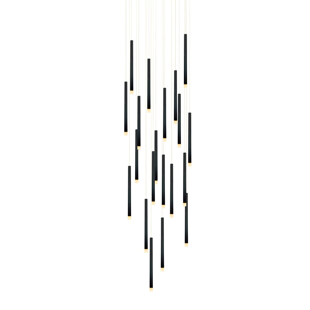 Metero 20 Light LED Pendant Black