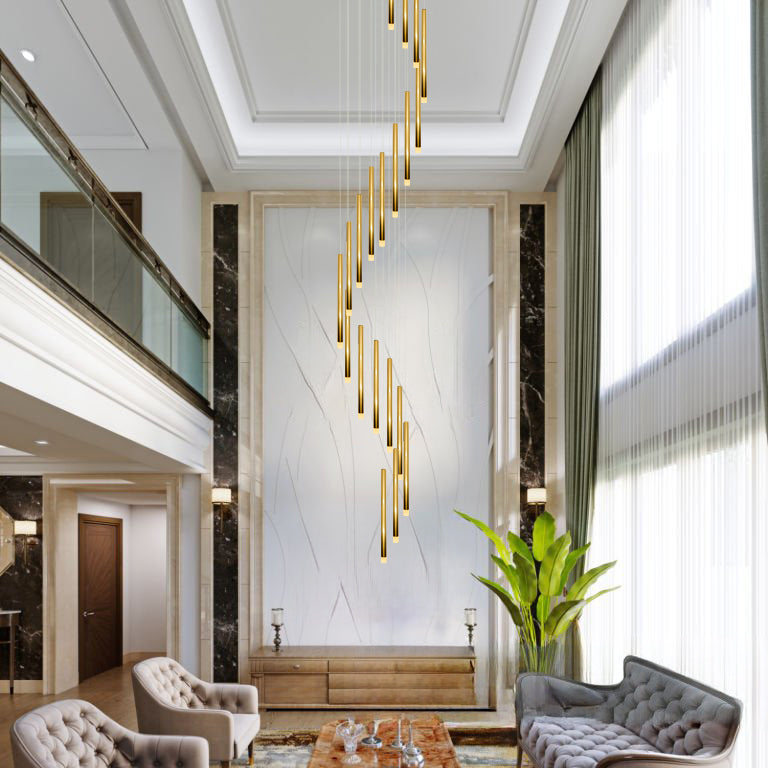 Metero 20 Light LED Pendant Gold