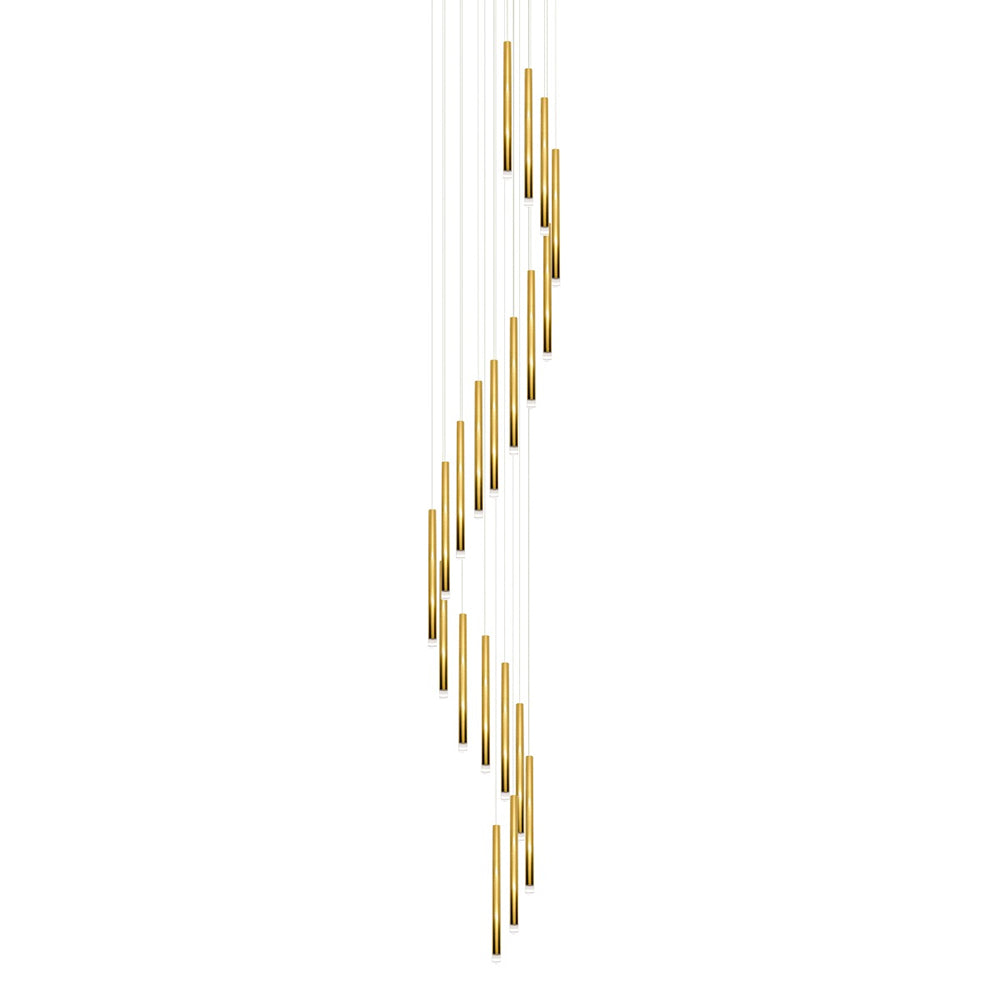 Metero 20 Light LED Pendant Gold