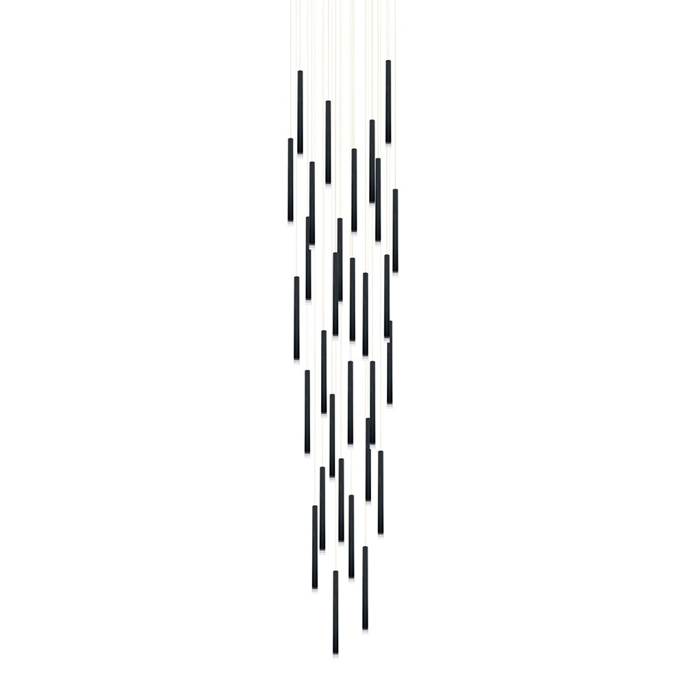 Metero 30 Light LED Pendant Black