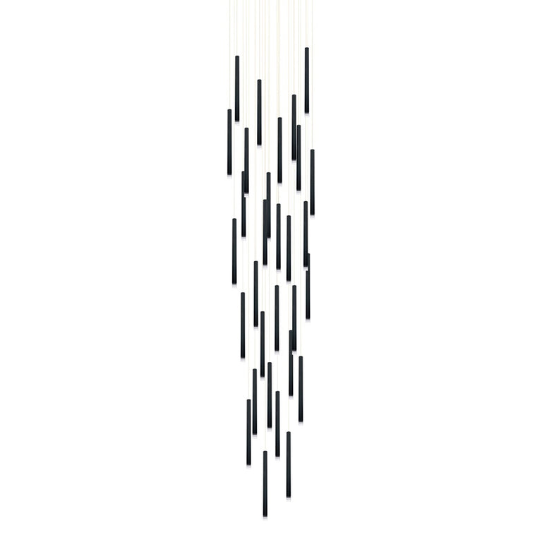 Metero 30 Light LED Pendant Black