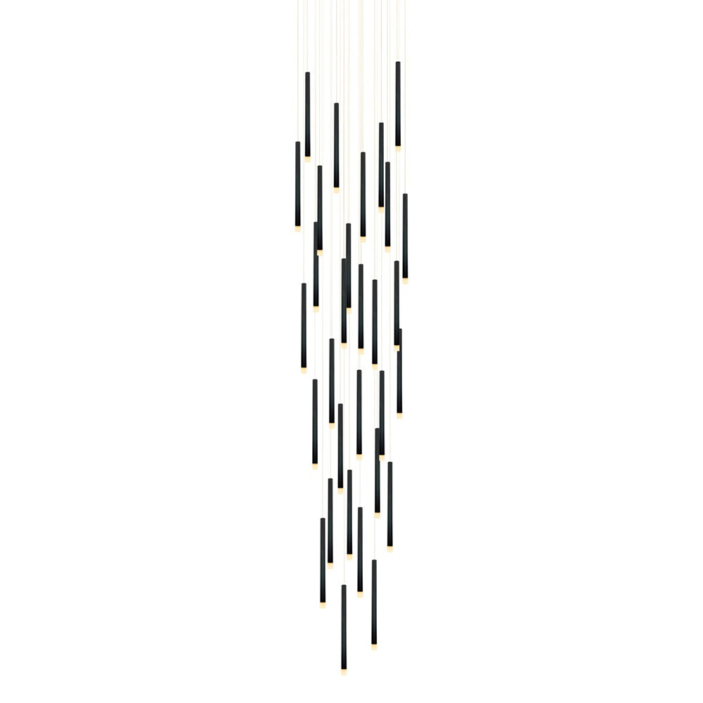 Metero 30 Light LED Pendant Black