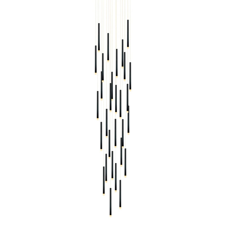 Metero 30 Light LED Pendant Black