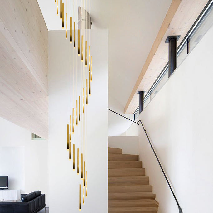 Metero 30 Light LED Pendant Gold