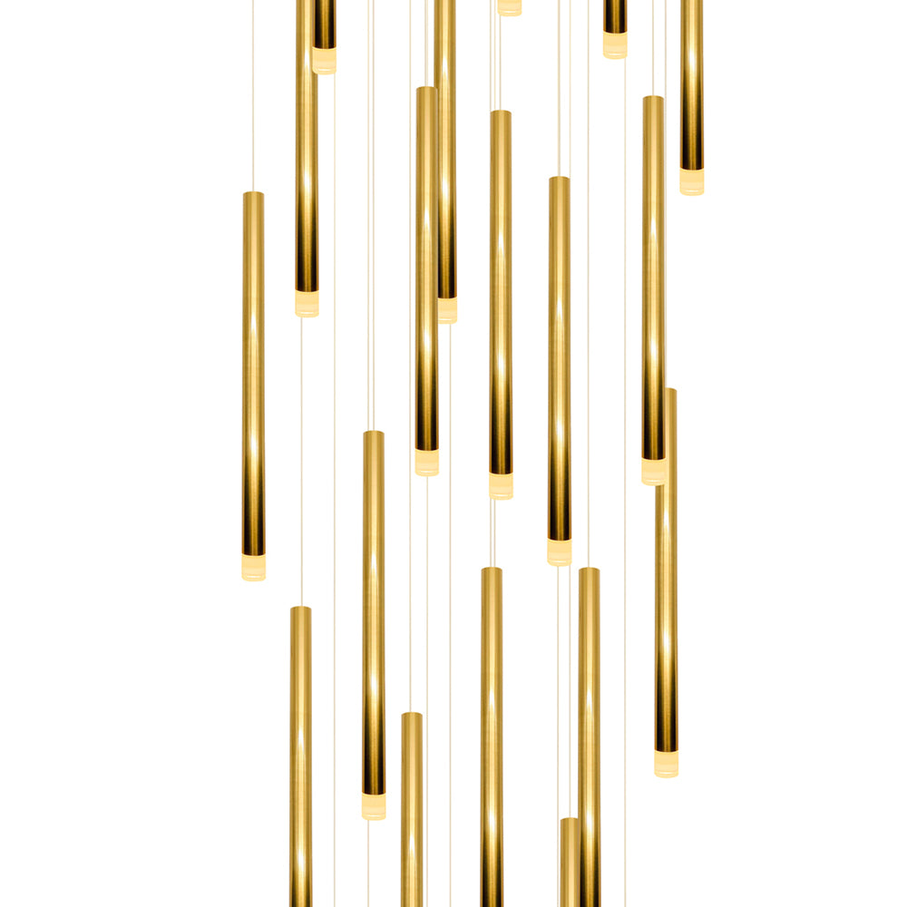 Metero 30 Light LED Pendant Gold