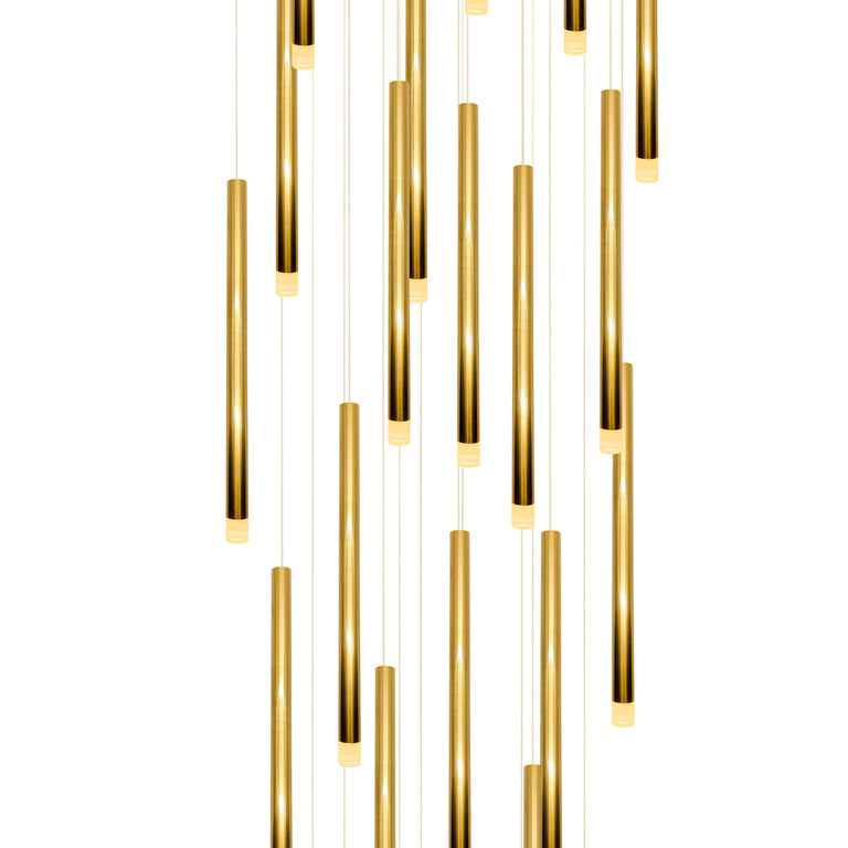 Metero 30 Light LED Pendant Gold