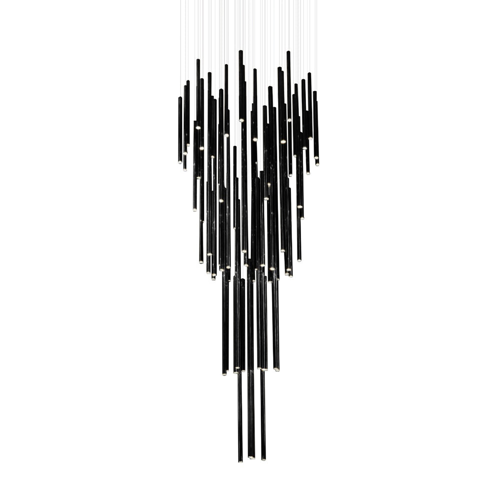Metero 72 Light LED Pendant Black