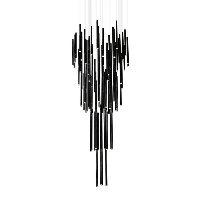 Metero 72 Light LED Pendant Black