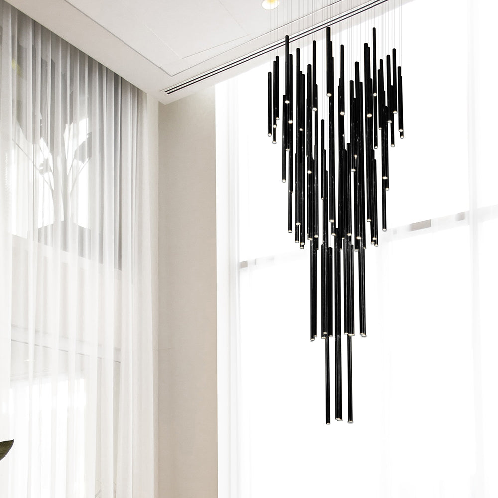 Metero 72 Light LED Pendant Black