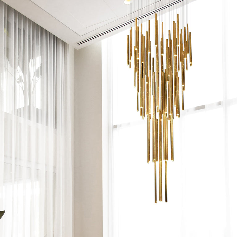 Metero 72 Light LED Pendant Gold