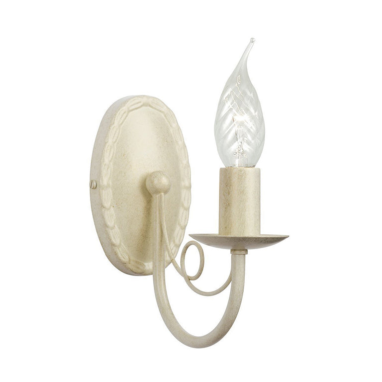 Minster 1 Light Wall Light Ivory / Gold - MN1-IV-GOLD