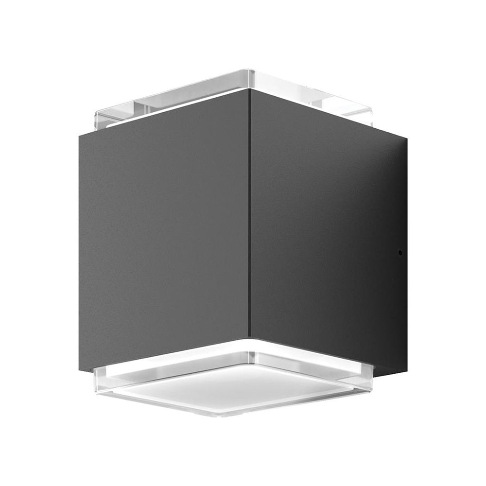 Mojo 20W LED 240V Up/Down Wall Pillar Light Dark Grey / White - 19673