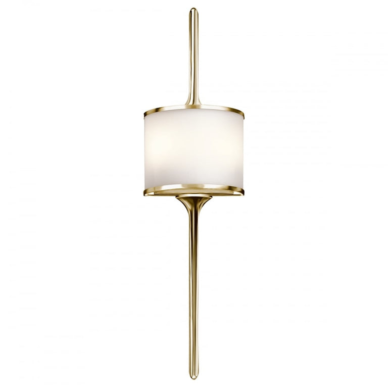 Mona 2 Light LED Wall Light Polished Brass - KL/MONA/L PB
