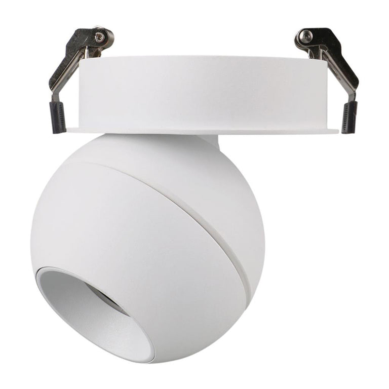 Moon 6W/9W 240V Dimmable LED Spot Recessed Ceiling Light Matt White / Tri-Colour - 22809