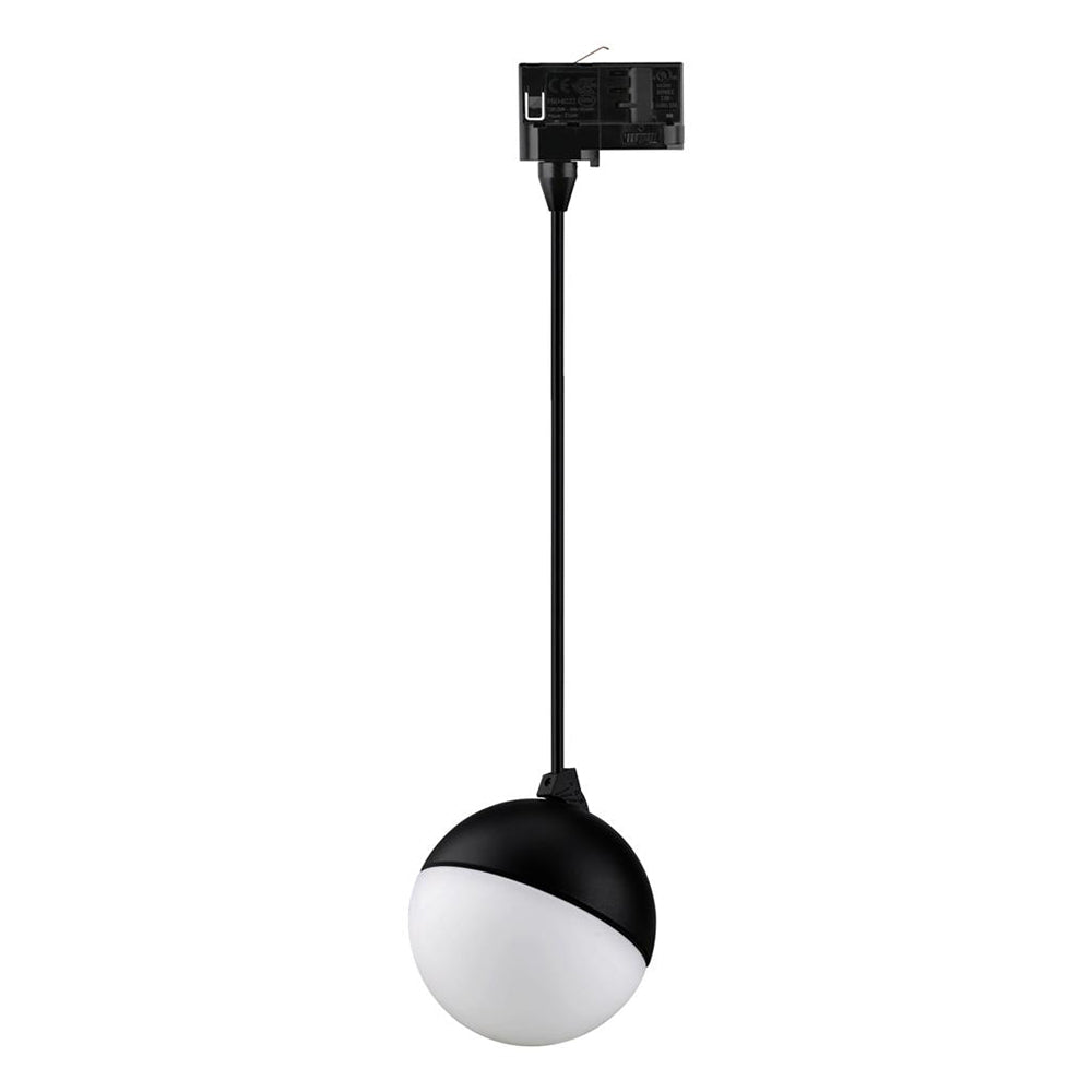 Moon 6W/9W Dimmable Three Circuit Track LED Opal Pendant Matt White / Tri-Colour - 22790