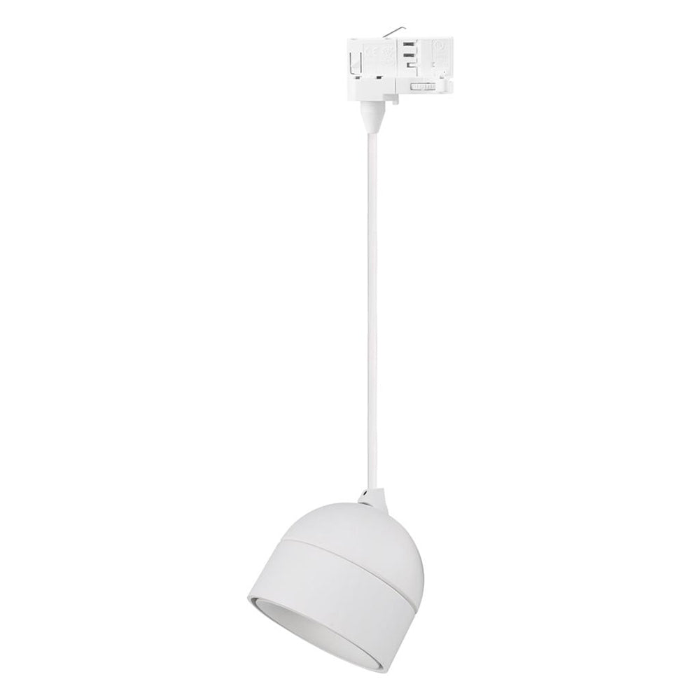 Moon 6W/9W Dimmable Three Circuit Track LED Tube Pendant Matt White / Tri-Colour - 22795