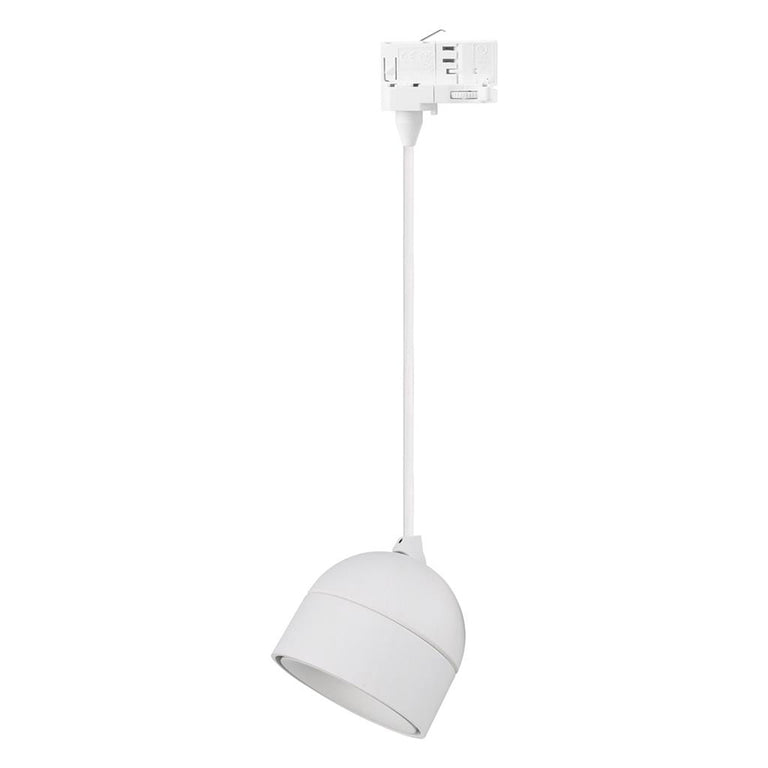 Moon 6W/9W Dimmable Three Circuit Track LED Tube Pendant Matt White / Tri-Colour - 22795