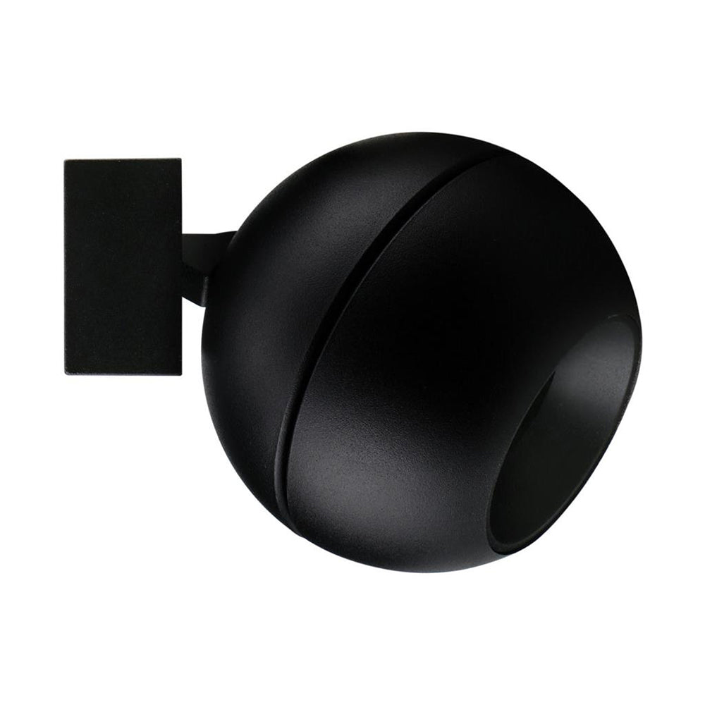 Moon 6W/9W 240V Dimmable LED Spot Wall Light Matt Black / Tri-Colour - 22824