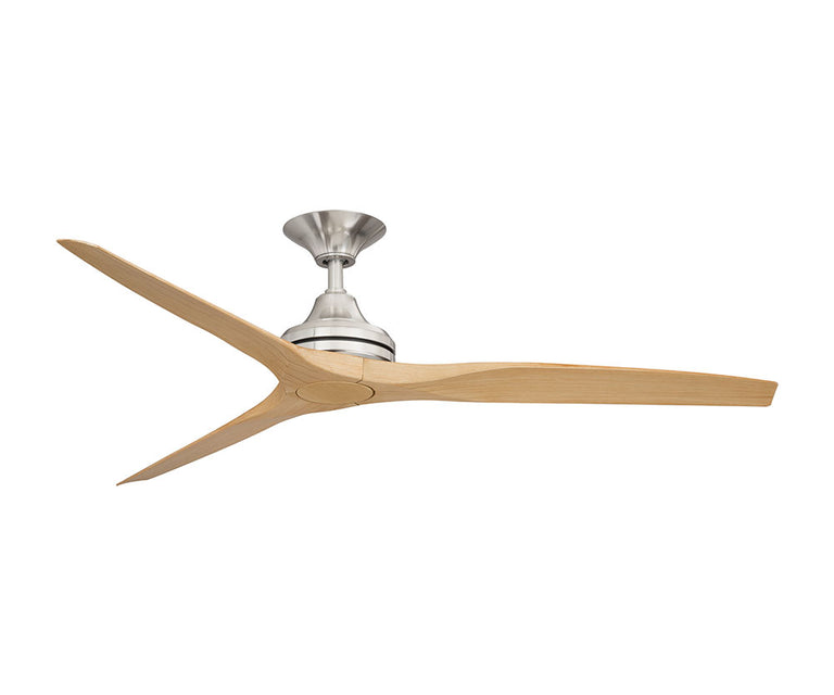 Spitfire 2 60" AC Ceiling Fan Brushed Nickel Motor / Natural Polymer Blades - MS21BN + BS21NA
