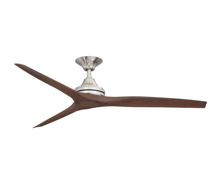 Spitfire 2 60" AC Ceiling Fan Brushed Nickel Motor / Walnut Polymer Blades - MS21BN + BS21WA