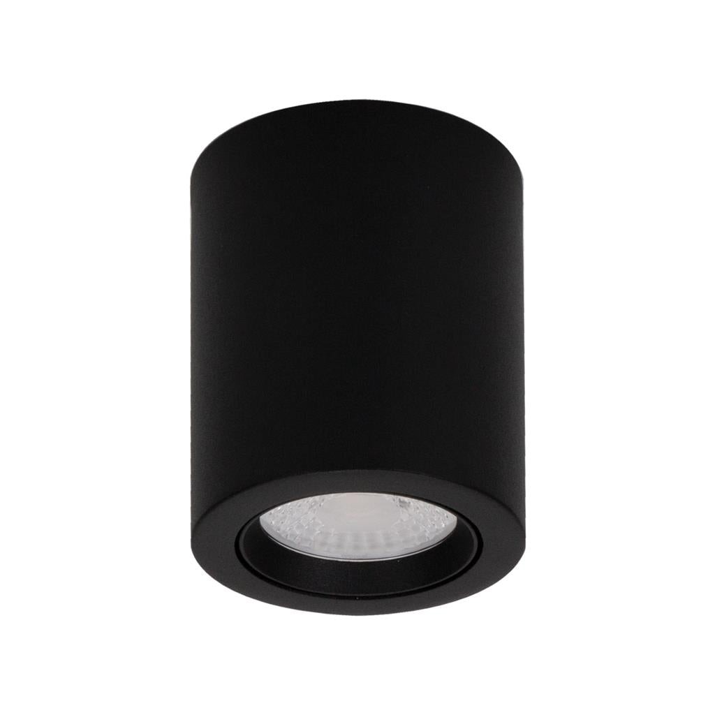 Neo-10 10W Dimmable Surface Mounted Tiltable LED Downlight Black / Tri-Colour - 21294