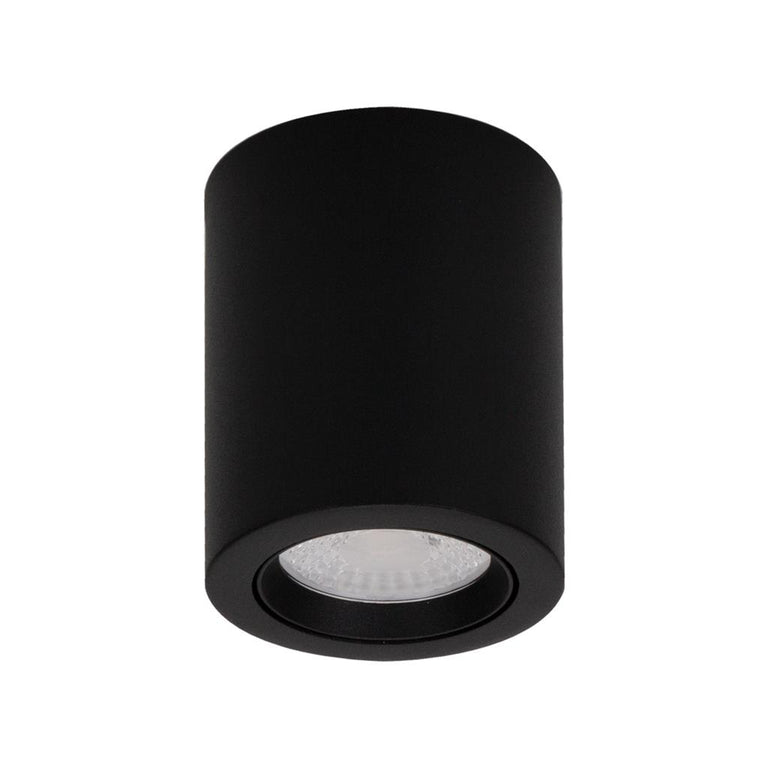 Neo-10 10W Dimmable Surface Mounted Tiltable LED Downlight Black / Tri-Colour - 21294