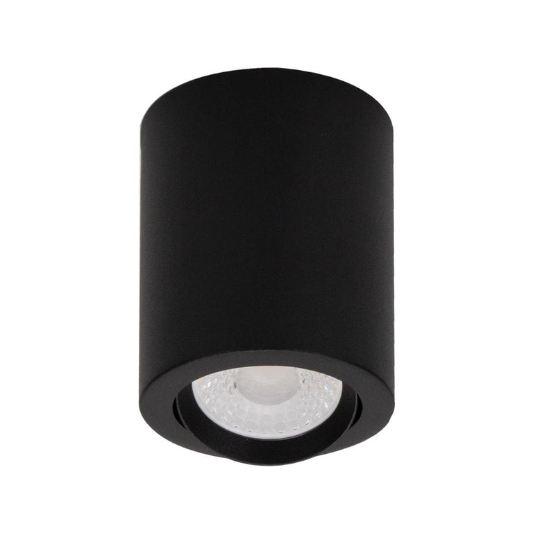 Neo-10 10W Dimmable Surface Mounted Tiltable LED Downlight Black / Tri-Colour - 21294