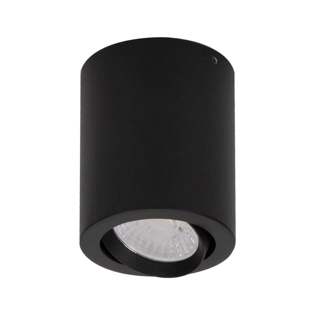 Neo-10 10W Dimmable Surface Mounted Tiltable LED Downlight Black / Tri-Colour - 21294