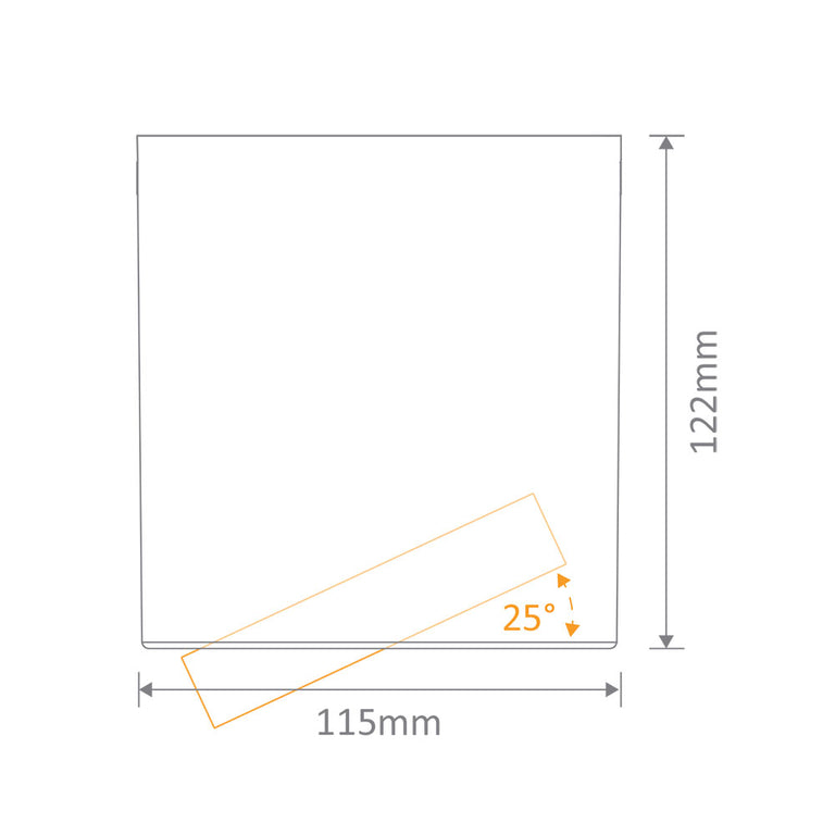 Neo-20 20W Dimmable Surface Mounted Tiltable LED Downlight Black / Tri-Colour - 21296
