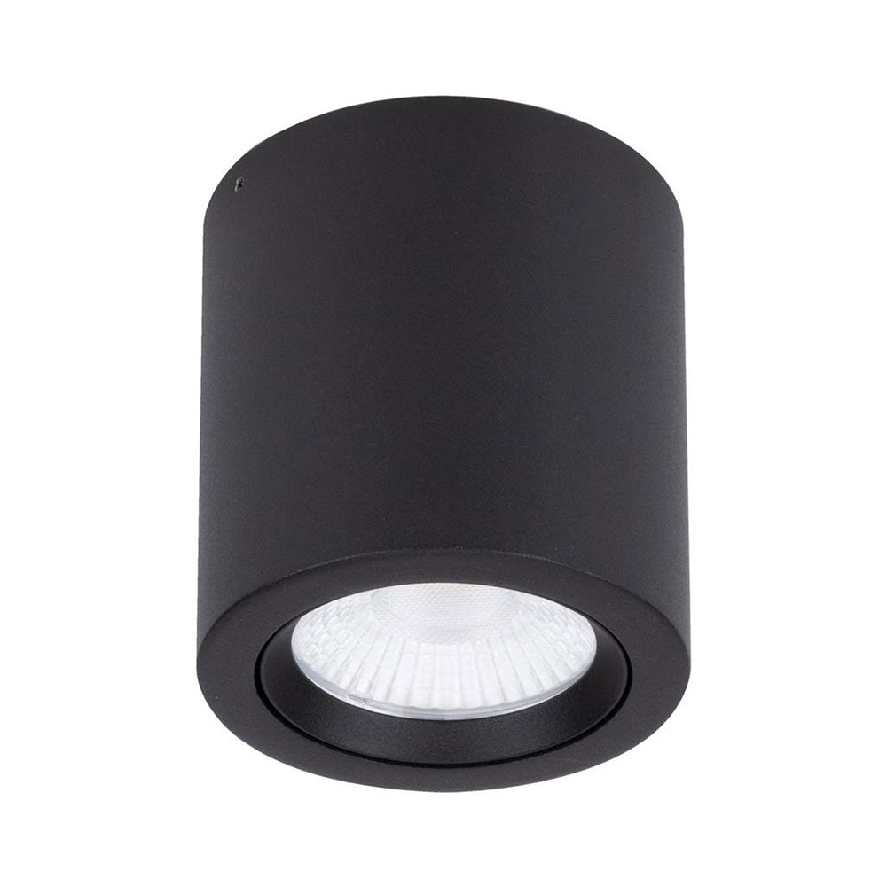 Neo-20 20W Dimmable Surface Mounted Tiltable LED Downlight Black / Tri-Colour - 21296