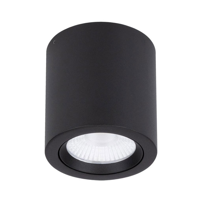 Neo-20 20W Dimmable Surface Mounted Tiltable LED Downlight Black / Tri-Colour - 21296