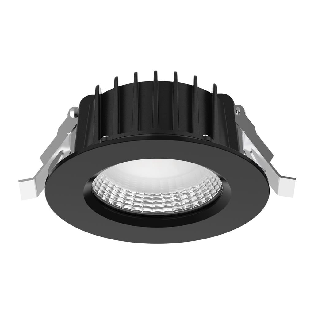 Neo-Pro 13W Dali Dimmable Recessed LED Downlight Black / Tri-Colour IP65 - 21608