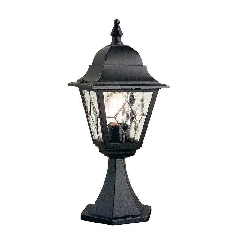 Norfolk Pedestal Lantern Black - NR3-BLK