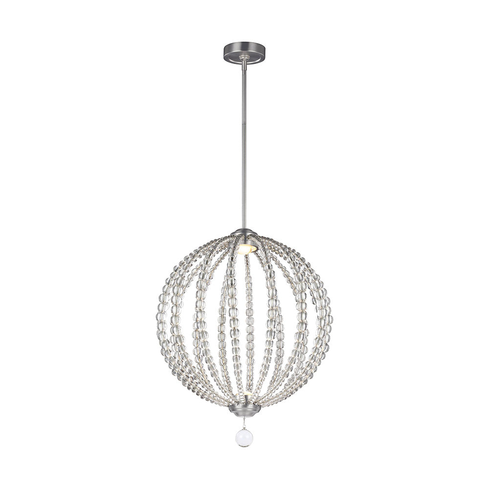 Oberlin Medium 16W LED Pendant Satin Nickel / Warm White - FE-OBERLIN-P-M