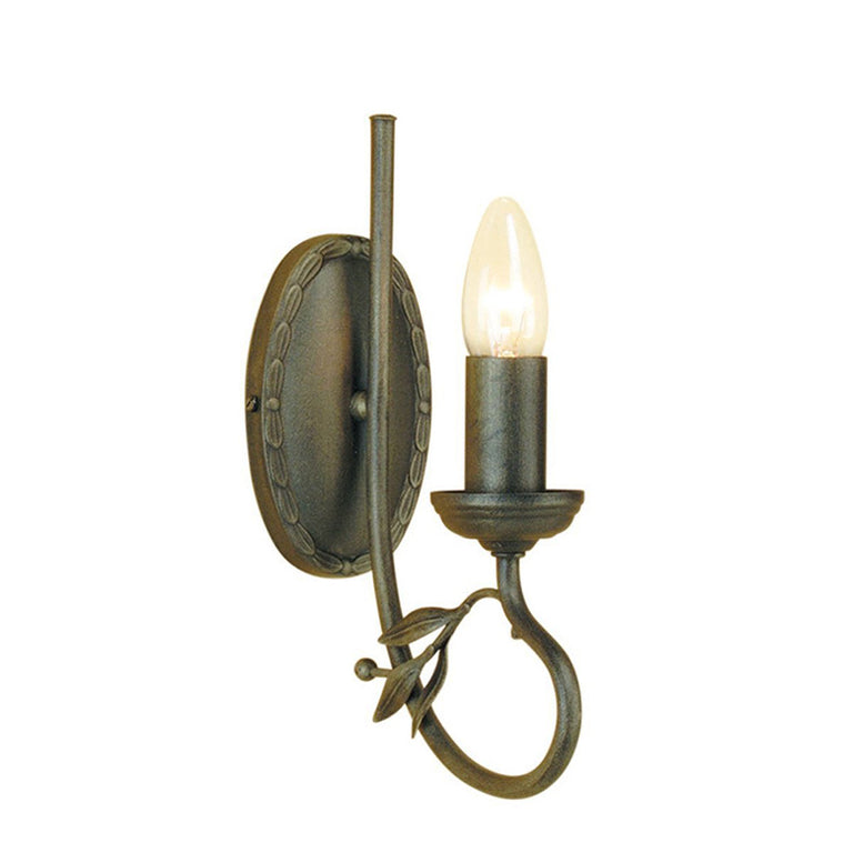 Olivia 1 Light Wall Light Black / Gold - OV1-BLK-GOLD