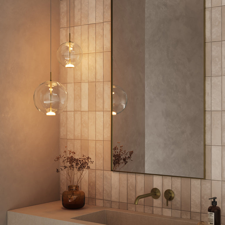 Orb Air 4W LED Pendant Light Large Clear / Warm White