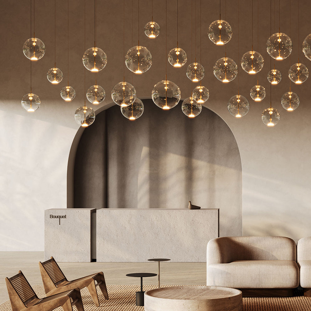 Orb Air 4W LED Pendant Light Large Clear / Warm White