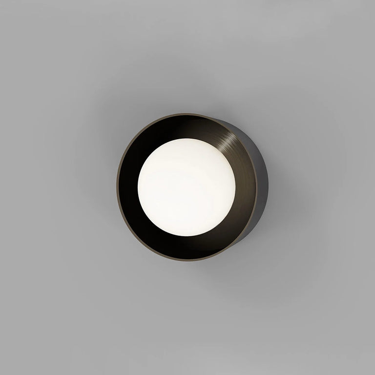 Orb Sur Small Wall Light Iron IP44
